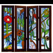 Paravent - Jardin fleuri 