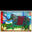 Éléphant de parade